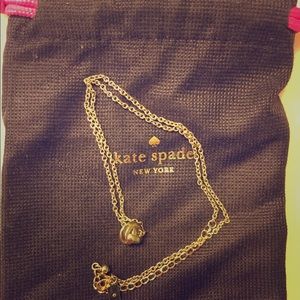 Kate spade gold knot necklace